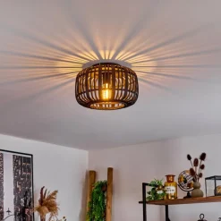 Luminaires Scandinaves-hofstein Plafonnier Teheran Noir, 1 lumière