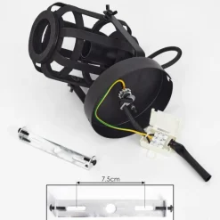 Luminaires Scandinaves-hofstein Plafonnier Teheran Noir, 1 lumière