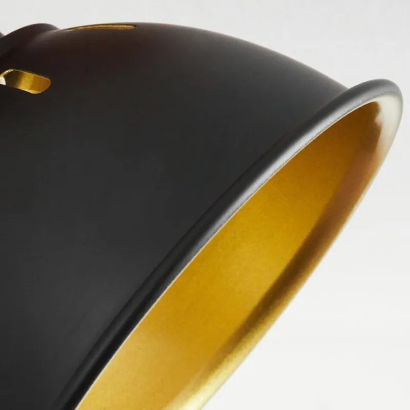 Lampes Dorées-hofstein Plafonnier Tina Brun, Noir, 4 lumières