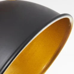 Lampes Dorées-hofstein Plafonnier Tina Chrome, Écru, Noir, 3 lumières