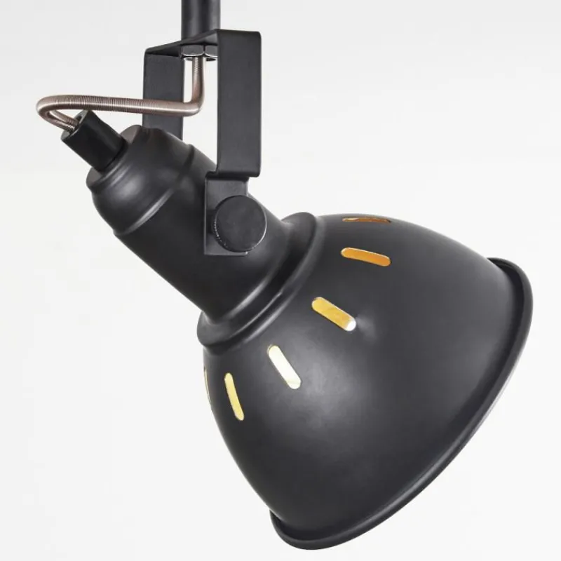 Lampes Dorées-hofstein Plafonnier Tina Chrome, Écru, Noir, 3 lumières