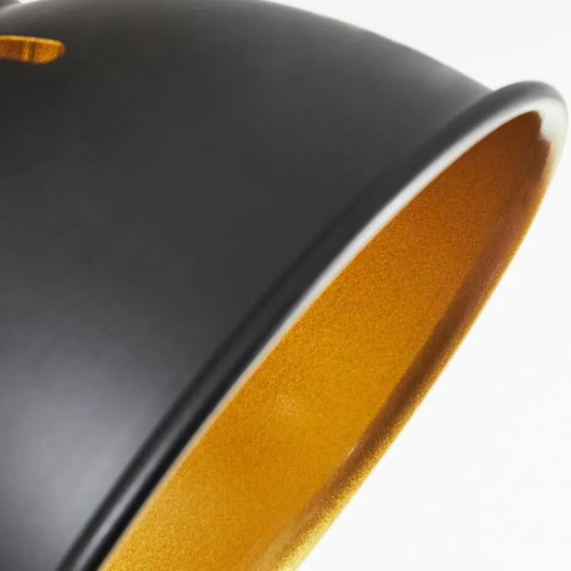 Lampes Dorées-hofstein Plafonnier Tina Chrome, Écru, Noir, 4 lumières