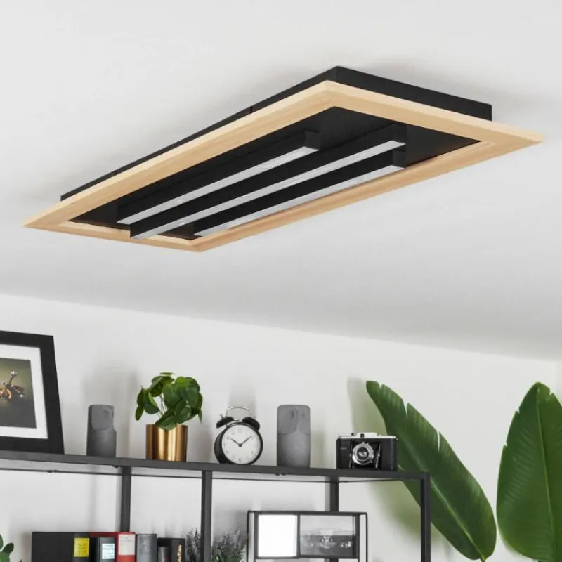 hofstein Plafonnier Tojeirinha LED Écru, Noir, 2 lumières