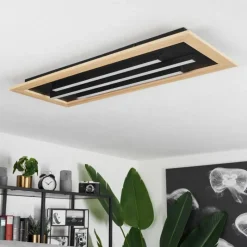 hofstein Plafonnier Tojeirinha LED Écru, Noir, 2 lumières