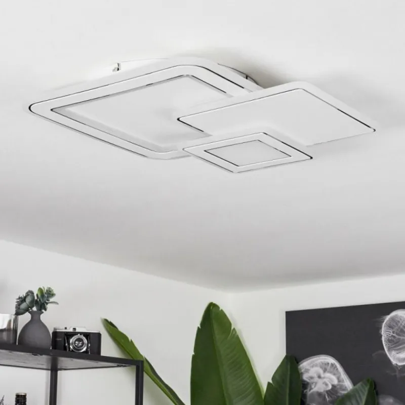 hofstein Plafonnier Tomazes LED Blanc, 1 lumière, Télécommandes