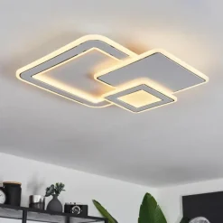 hofstein Plafonnier Tomazes LED Blanc, 1 lumière, Télécommandes
