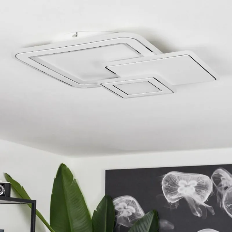 hofstein Plafonnier Tomazes LED Blanc, 1 lumière, Télécommandes