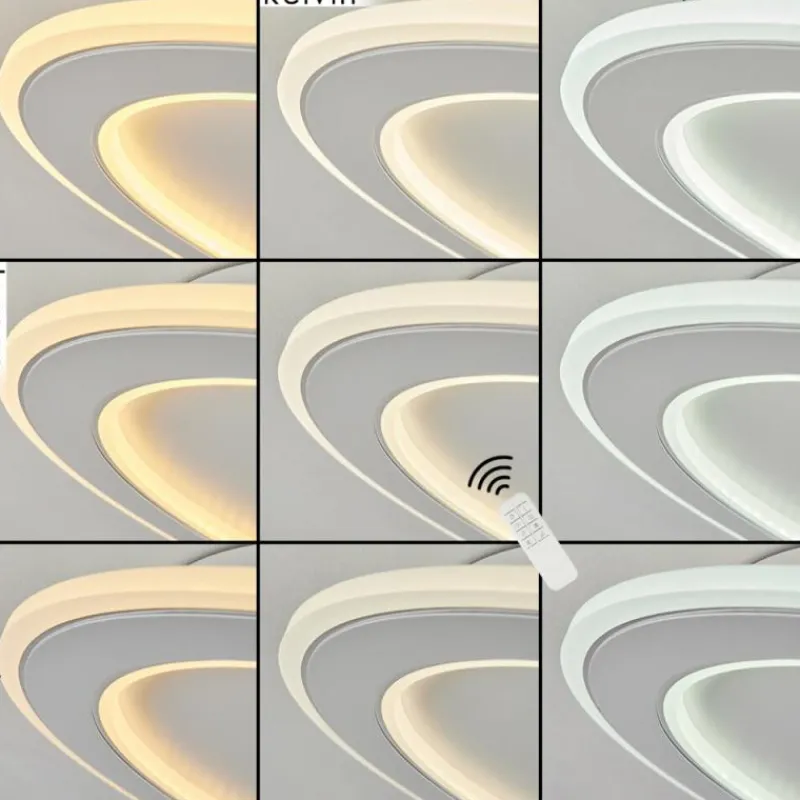 hofstein Plafonnier Tomazes LED Blanc, 1 lumière, Télécommandes