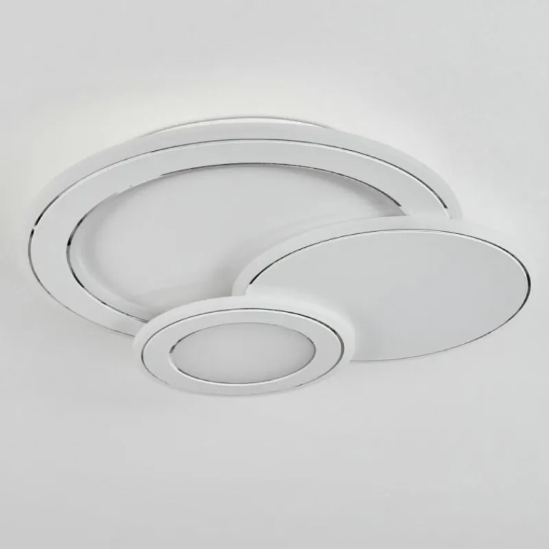 hofstein Plafonnier Tomazes LED Blanc, 1 lumière, Télécommandes