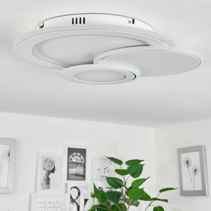 hofstein Plafonnier Tomazes LED Blanc, 1 lumière, Télécommandes