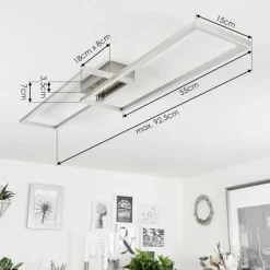 hofstein Plafonnier Torres LED Blanc, 1 lumière