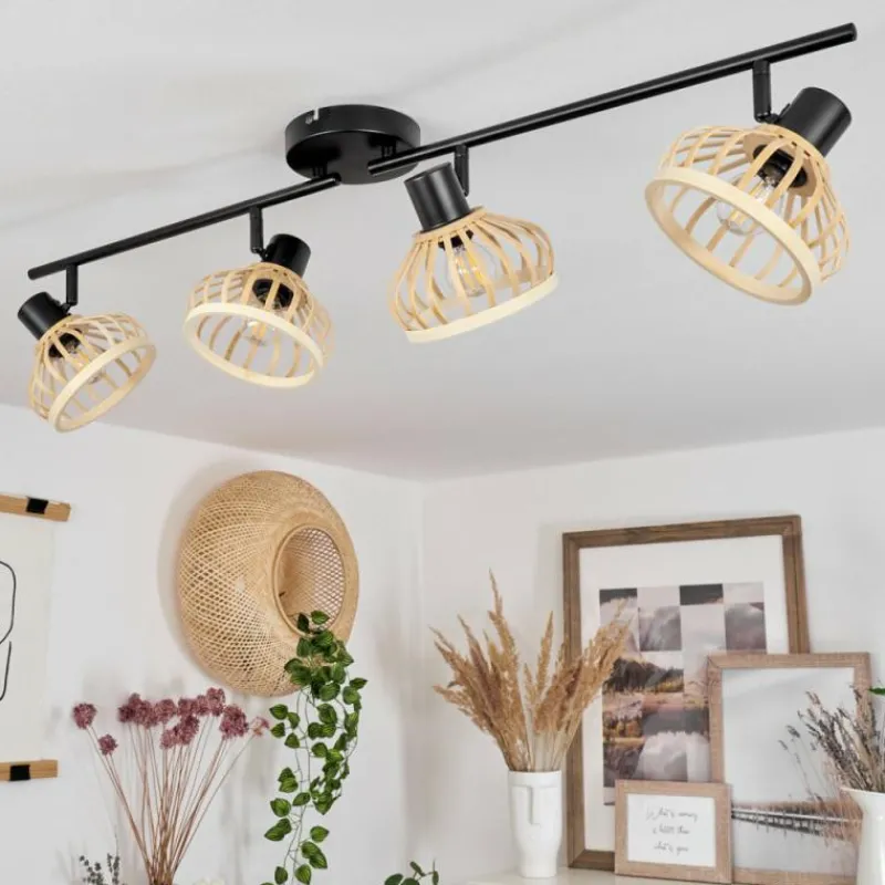 Luminaires Scandinaves-hofstein Plafonnier Totui Noir, 4 lumières