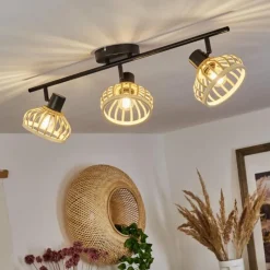 Luminaires Scandinaves-hofstein Plafonnier Totui Noir, 3 lumières