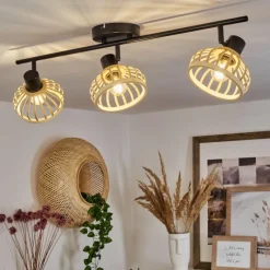 Luminaires Scandinaves-hofstein Plafonnier Totui Noir, 3 lumières