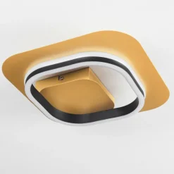 Lampes Dorées-hofstein Plafonnier Valduge LED Or, Noir, 1 lumière