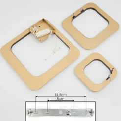 Lampes Dorées-hofstein Plafonnier Valduge LED Or, Noir, 1 lumière