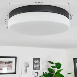 hofstein Plafonnier Valpedre Noir, 3 lumières