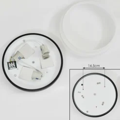 hofstein Plafonnier Valpedre Noir, 3 lumières