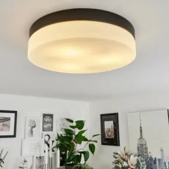 hofstein Plafonnier Valpedre Noir, 3 lumières