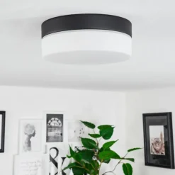 hofstein Plafonnier Valpedre Noir, 1 lumière