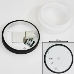 hofstein Plafonnier Valpedre Noir, 1 lumière