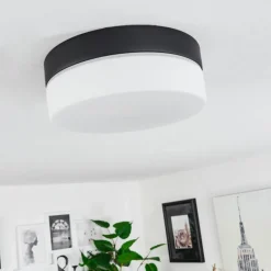 hofstein Plafonnier Valpedre Noir, 1 lumière