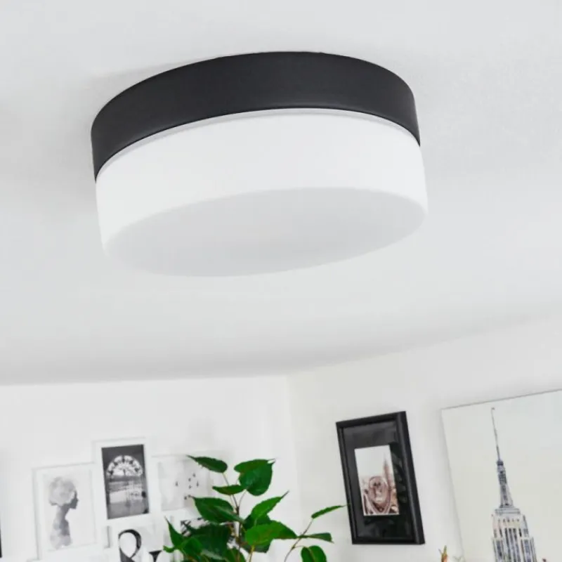 hofstein Plafonnier Valpedre Noir, 1 lumière