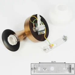 hofstein Plafonnier Venizy Vieux laiton, 1 lumière