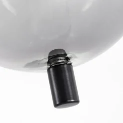 Suspension Verre Fumé-hofstein Plafonnier Verbania Noir, 6 lumières