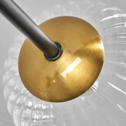 Lampes Dorées-hofstein Plafonnier - Verre 10 cm, 12 cm, 15 cm Chehalis Or, Noir, 6 lumières