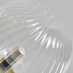 Lampes Dorées-hofstein Plafonnier - Verre 12 cm, 15 cm Chehalis Or, Noir, 6 lumières