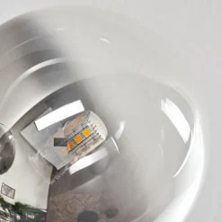 hofstein Plafonnier - Verre 12 cm, 15 cm Chehalis Clair, Fumé, 6 lumières