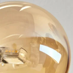 hofstein Plafonnier - Verre 10 cm, 12 cm, 15 cm Chehalis Ambre, 6 lumières