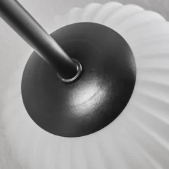 hofstein Plafonnier - Verre 12 cm, 15 cm Chehalis Noir, 6 lumières