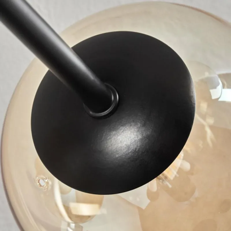 hofstein Plafonnier - Verre 12 cm, 15 cm Chehalis Ambre, Clair, 6 lumières