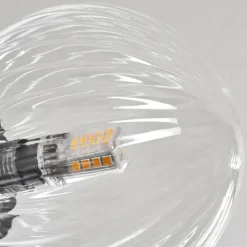 hofstein Plafonnier - Verre 12 cm, 15 cm Chehalis Clair, 6 lumières