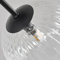 hofstein Plafonnier - Verre 12 cm, 15 cm Chehalis Clair, 6 lumières