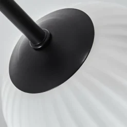 hofstein Plafonnier - Verre 12 cm, 15 cm Chehalis Blanc, 6 lumières