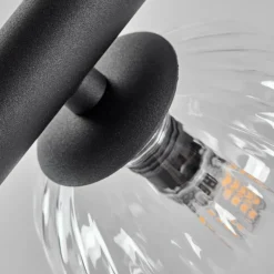 hofstein Plafonnier - Verre 10 cm, 12 cm, 15 cm Chehalis Clair, 10 lumières