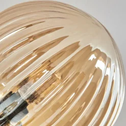 hofstein Plafonnier - Verre 12 cm, 15 cm Chehalis Ambre, 6 lumières