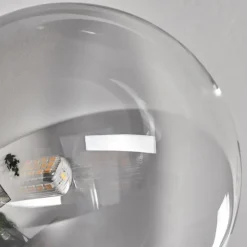 hofstein Plafonnier - Verre 12 cm, 15 cm Chehalis Clair, Fumé, 6 lumières