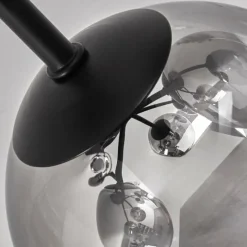 hofstein Plafonnier - Verre 12 cm, 15 cm Chehalis Clair, Fumé, 6 lumières