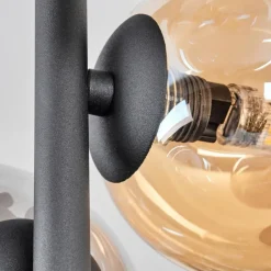 hofstein Plafonnier - Verre 10 cm, 12 cm Chehalis Ambre, Fumé, 4 lumières