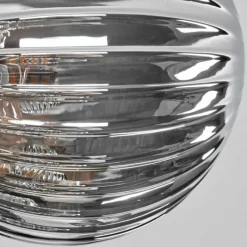 hofstein Plafonnier - Verre 10 cm, 12 cm, 15cm Chehalis Ambre, Clair, Fumé, 8 lumières