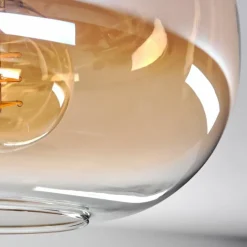 hofstein Plafonnier - Verre 30 cm Apedo Ambre, Clair, 1 lumière