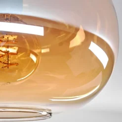 hofstein Plafonnier - Verre 30 cm Apedo Ambre, 1 lumière