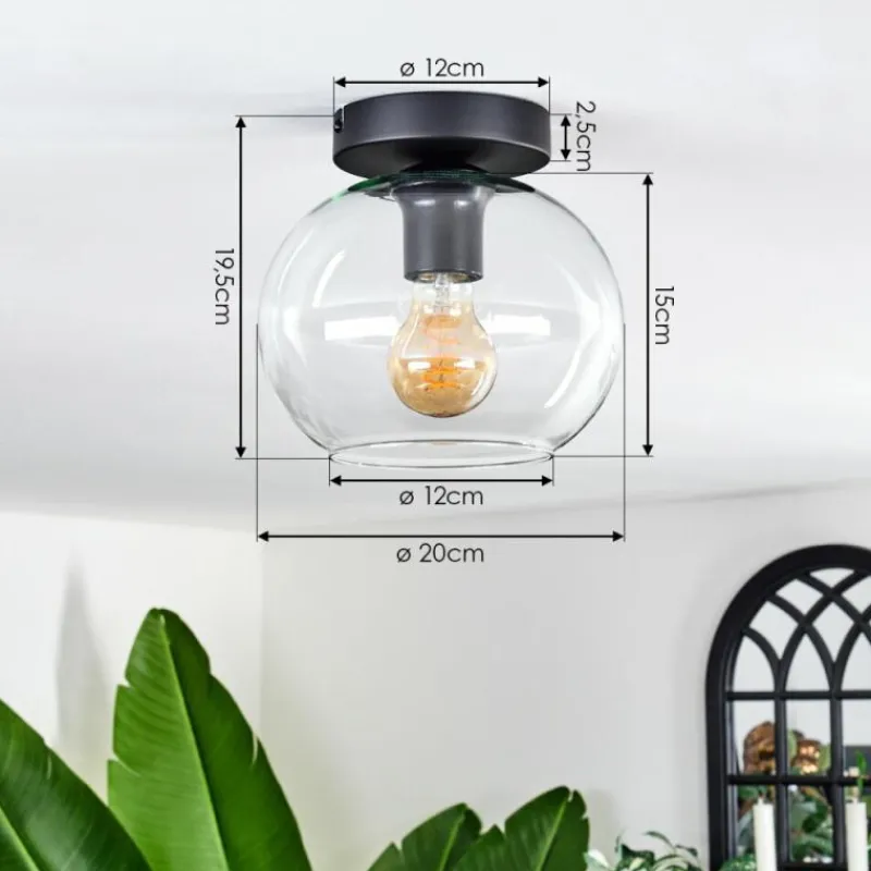 hofstein Plafonnier - Verre 20 cm Apedo Clair, 1 lumière