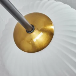 Lampes Dorées-hofstein Plafonnier - Verre 15 cm Chehalis Or, Noir, 6 lumières