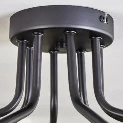 Lampes Dorées-hofstein Plafonnier - Verre 10 cm Chehalis Or, Noir, 8 lumières