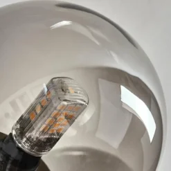 Lampes Dorées-hofstein Plafonnier - Verre 10 cm Chehalis Or, Noir, 6 lumières